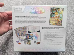 Pokemon Center Prismatic Evolutions ETB Elite Trainer Box Sealed in display case - Image 3
