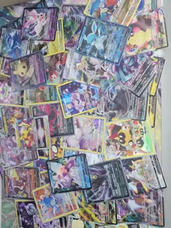 Pokemon Bulk Lot 100 Cards! Rares, Holos, And 1+ PACK HIT(s) - Image 1
