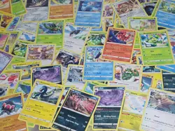Pokemon Bulk Lot 100 Cards! Rares, Holos, And 1+ PACK HIT(s) - Image 3