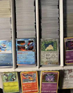 500+ Pokemon Card Bulk Lot | Free EX/V/VSTAR Rare + Holos | Makes a great gift! - Image 1