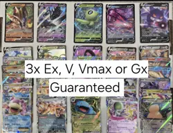 100 Pokemon Cards Bulk Lot - 3x EX/V/ Vmax/GX + 16x Holos/Reverse + Free Gift - Image 4