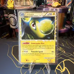 Pokemon TCG Lanturn Prime Reverse Holo Card Unleashed 86/95 HS Rare LP MP 2010 - Image 1