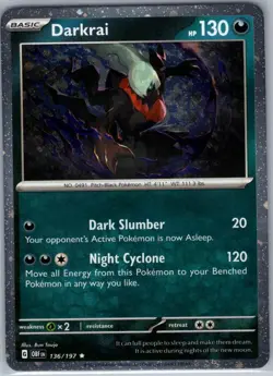 Darkrai (Cosmos Holo) 136/197 Miscellaneous Cards & Products - Pokemon Card - NM - Image 1