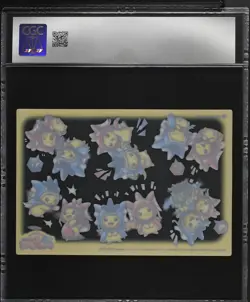 CGC 8 Magikarp & Gyarados Poncho-Wearing Pikachu Clear Card Pokemon Center 2018 - Image 2