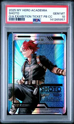 PSA 10 - Shoto Todoroki - My Hero Academia Original Art Exhibition Card Set - Image 1