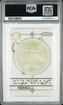 PSA 9 - Pikachu Attack Clear Card Pokemon Magic Message Cards 2006 Merlin POP 1 - Image 3