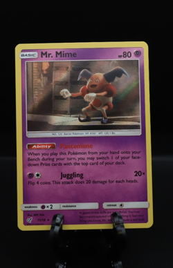 Pokemon Card Mr. Mime 11/18 Holo Detective Pikachu NM - Image 1