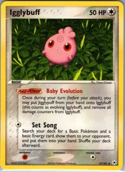 Igglybuff 37/101 Non Holo Hidden Legends - Pokemon Card - NM - Image 1