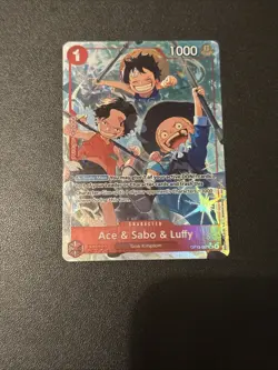 Ace & Sabo & Luffy (Alternate Art) OP13-007 Carrying On His Will Foil - Image 1