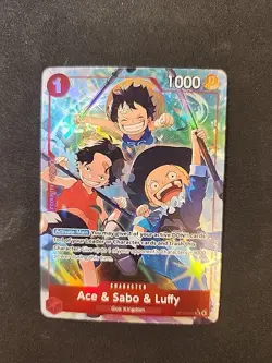 Ace & Sabo & Luffy (Alternate Art) OP13-007 Carrying On His Will Foil - Image 1