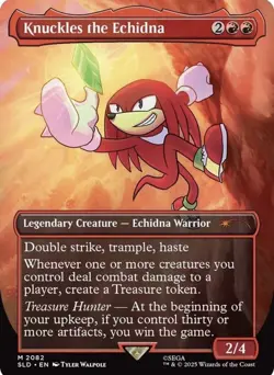 Knuckles the Echidna Non Foil Regular Secret Lair Drop MTG - Image 1