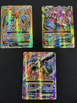 Pokemon TCG: XY: 3 Card Mega Full Art Lot Charizard, Venusaur, Blastoise - Image 1