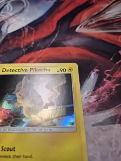 Detective Pikachu 10/18 Holo Rare LP Pokemon Card TCG - Image 2