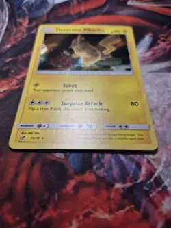 Detective Pikachu 10/18 Holo Rare LP Pokemon Card TCG - Image 3