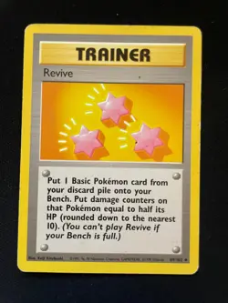 Revive 89/102 Uncommon Base Set Unlimited Pokemon Damaged - Image 2