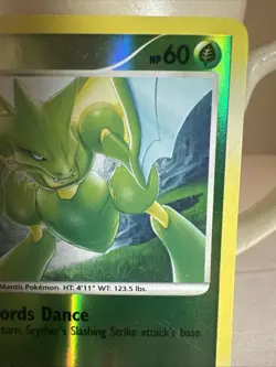 Pokemon Scyther 49/100 Stormfront Reverse Holo Card - Image 3