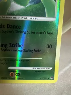 Pokemon Scyther 49/100 Stormfront Reverse Holo Card - Image 5