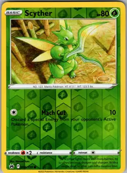 Scyther 006/159 - Crown Zenith Reverse Pokemon Holo Foil LP - Image 1