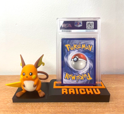 PSA/ACE Pokemon Card Display Stand – Raichu Graded Card Holder rare booster - Image 1