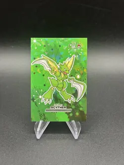 Pokemon Scyther 123 Cracked Ice Holo 2024 Pocket Book Set US Seller - Image 1
