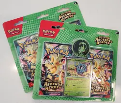 Lot 2X SEALED - Pokemon TCG Mega Evolution Ascended Heroes 2 Pack Blister ERIKA - Image 1