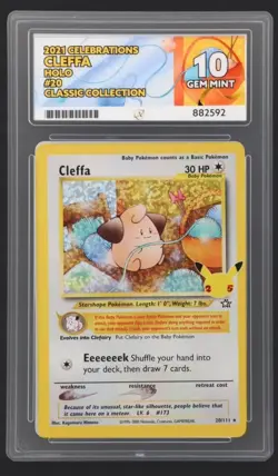 CLEFFA 20/111 ACE 10 CELEBRATIONS HOLO POKEMON TCG CLASSIC COLLECTION - Image 1