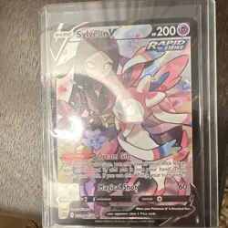 Pokemon Sylveon V TG14/TG30 Brilliant Stars Ultra Rare Holo 200HP Rapid Strike - Image 1