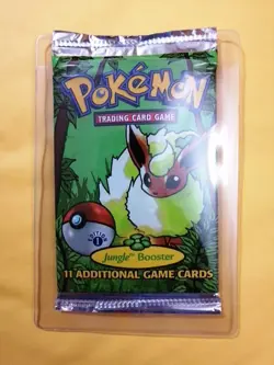Pokemon 1st Edition Jungle Booster Pack - Flareon Art - Image 1