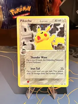 Pokemon Pikachu TCG Delta Species 035 Promo Holo Black Star LP Condition - Image 1