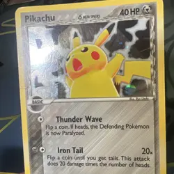 Pokemon Pikachu TCG Delta Species 035 Promo Holo Black Star LP Condition - Image 4