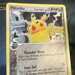 Pokemon Pikachu TCG Delta Species 035 Promo Holo Black Star LP Condition - Image 5