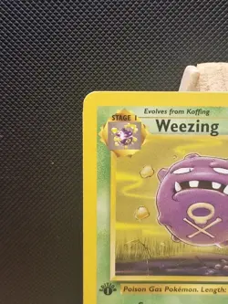 Pokemon 1999 WOTC 1st Edition Fossil Weezing 45/62 - Excellent - Image 3