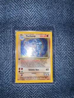 Machamp 8/102 1st Edition Holo Pokemon Base Set. Excellent Condition - Image 1