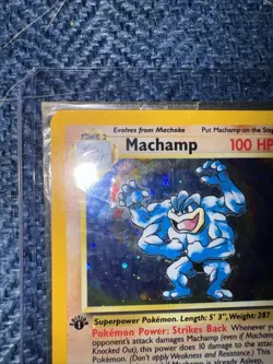 Machamp 8/102 1st Edition Holo Pokemon Base Set. Excellent Condition - Image 2