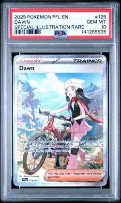 PSA 10 Dawn 129/094 SIR Special Illustration Rare Phantasmal Flames Pokemon 2025 - Image 1