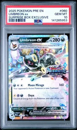 PSA 10 - Umbreon ex 060/131 Stamped Promo Prismatic Evolutions Surprise Pokemon - Image 1