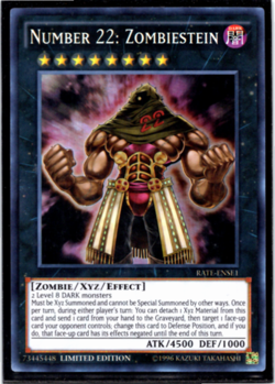 Number 22: Zombiestein - Super Rare - RATE-ENSE1 - Limited Edition - Yugioh - Image 1