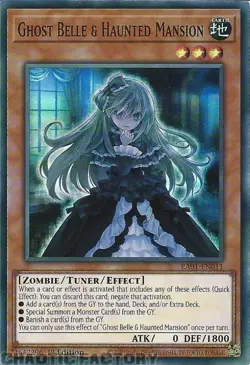 YUGIOH RA01-EN011 Ghost Belle & Haunted Mansion Super Rare 1st Edition NM - Image 1
