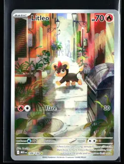 2025 Mega Evolution Litleo #139 Illustration Rare Pokemon Card - Image 1