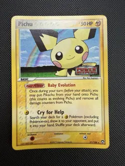 Pichu 21/108 EX Power Keepers Reverse Holo Pokemon Card NM- - Image 1