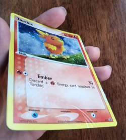 Pokemon TCG Torchic holo foil Black Star promo card 017 2004 Swirl MP - Image 3