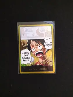 One Piece Gold DON!! OP15 Luffy Golden Bell - Adventure On Kamis Island ENGLISH - Image 1