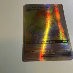 Pokemon card Alolan Golem GX (Secret) 113/111 Sm-Crimson Invasion Holo - Image 3