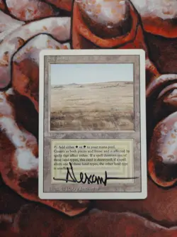 Savannah Revised Edition Signed MTG Magic the Gathering Reserved List DUAL LAND - Image 1