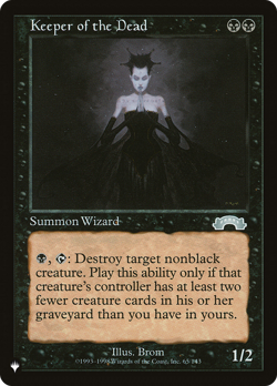 Keeper of the Dead 65 | Near Mint | The List Magic MTG - Image 1