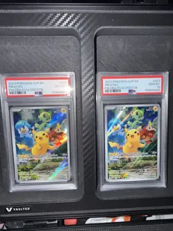 Bundle Of 2 PSA 10 2023 Pokemon SVP Promo Paldea Evolved ETB Full Art Pikachu - Image 1