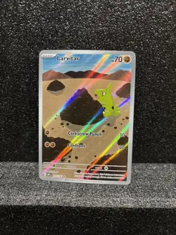 Larvitar 203/197 Illustration Rare Full Art Obsidian Flames Pokemon TCG NM - Image 1