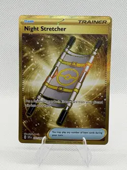 Pokemon Night Stretcher SV08 Surging Sparks 251/191 Secret Rare Holo Trainer - Image 1