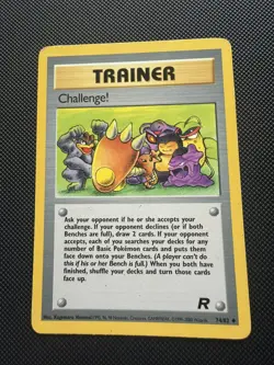Pokemon TCG Trainer Challenge! 74/82 Team Rocket set WOTC 2000 - Image 1