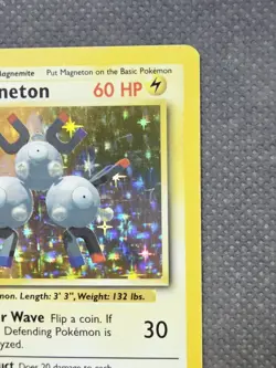Magneton 9/102 Holo Rare (1999) Base Set WoTC Vintage TCG Pokemon - Image 4